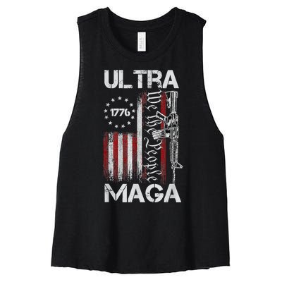 Ultra Maga Proud Ultra Maga Women's Racerback Cropped Tank