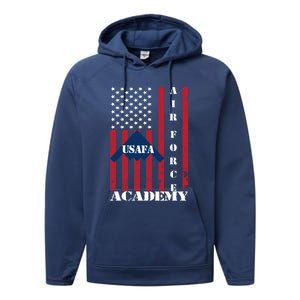 Usafa Merch Proud Air Force Academy Mommy Daddy Wife Husband Cool Gift Performance Fleece Hoodie