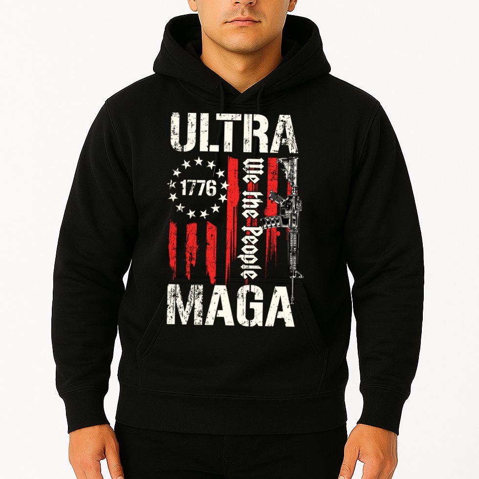 Ultra MAGA Proud Ultra MAGA Conervative Anti Biden Gifts Hoodie