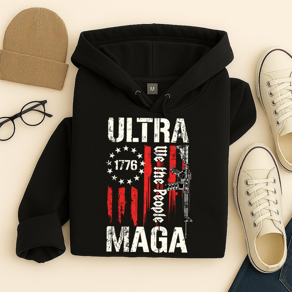 Ultra MAGA Proud Ultra MAGA Conervative Anti Biden Gifts Hoodie