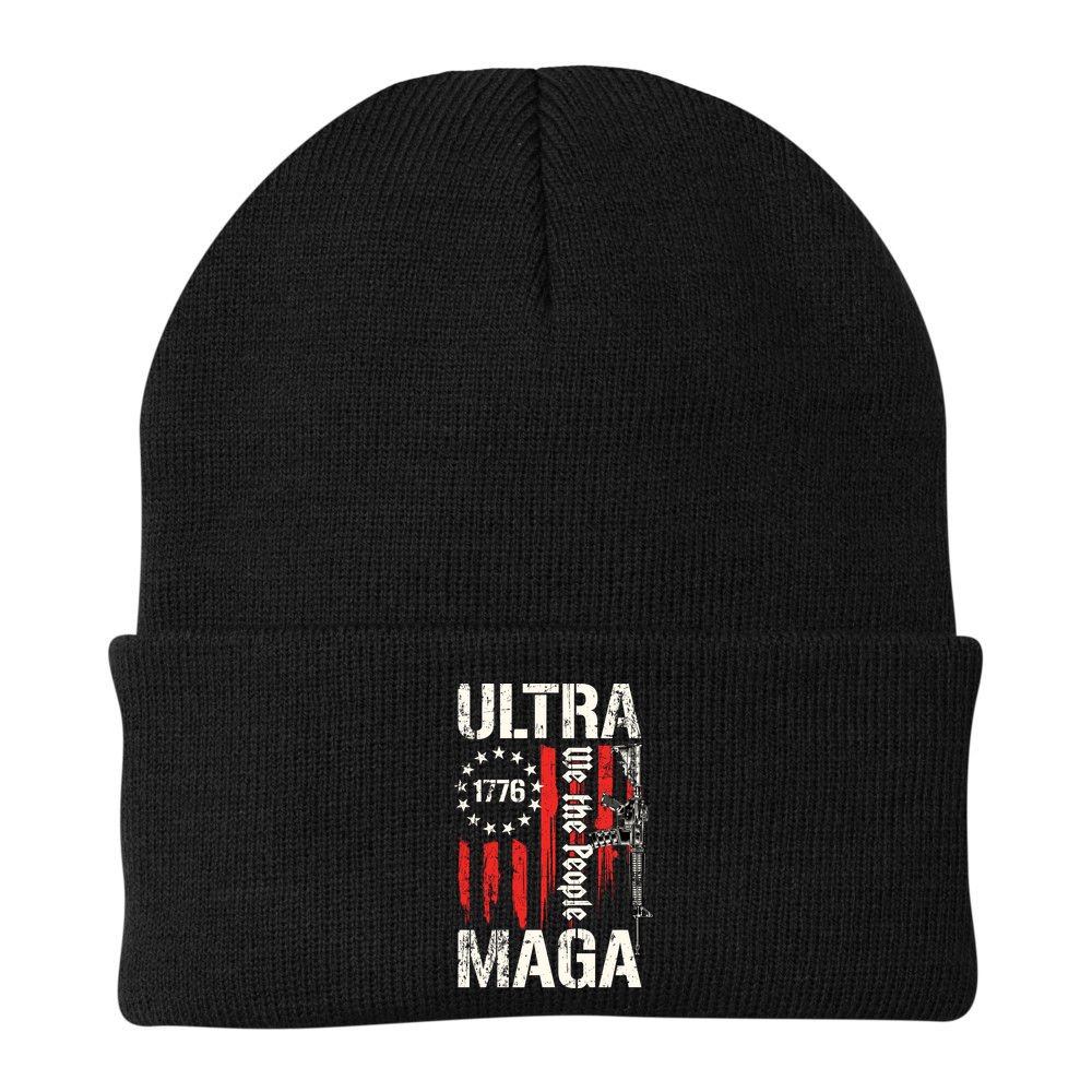 Ultra MAGA Proud Ultra MAGA Conervative Anti Biden Gifts Beanie