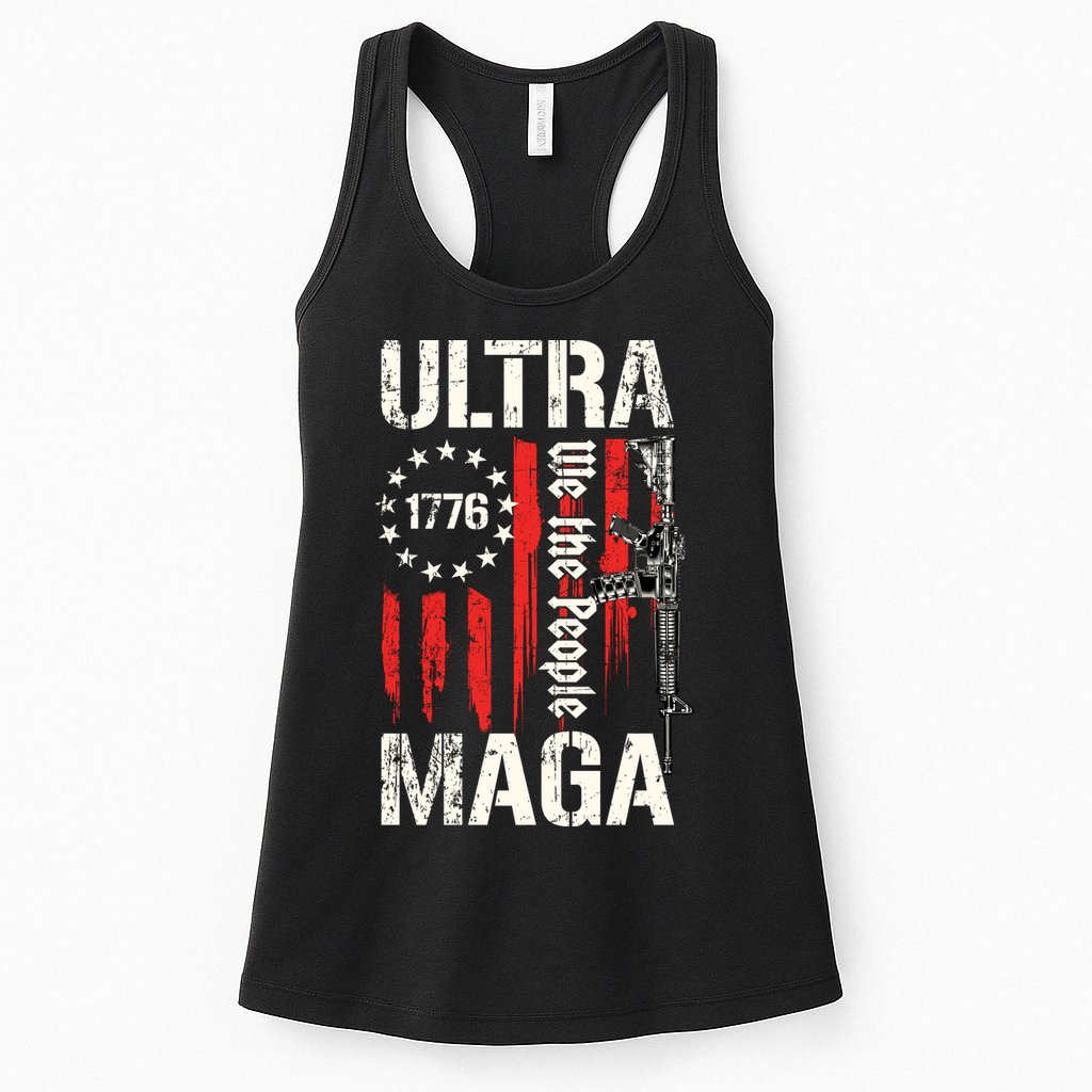 Ultra MAGA Proud Ultra MAGA Conervative Anti Biden Gifts Womens Tank Top