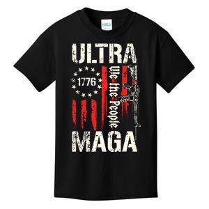 Ultra MAGA Proud Ultra MAGA Conervative Anti Biden Gifts Kids T-Shirt