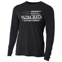 Ultra Maga Proud Ultra Maga Anti Biden Us Flag Pro Trump Cooling Performance Long Sleeve Crew