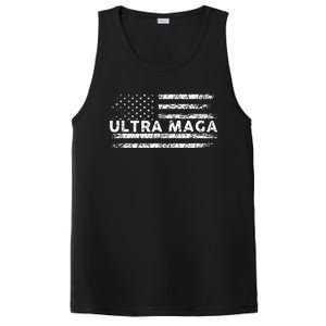 Ultra Maga Proud Ultra Maga Anti Biden Us Flag Pro Trump PosiCharge Competitor Tank