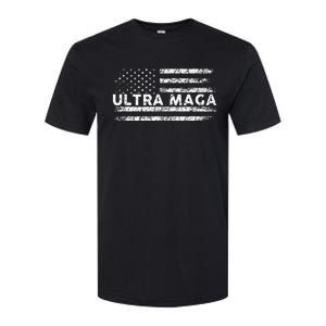 Ultra Maga Proud Ultra Maga Anti Biden Us Flag Pro Trump Softstyle CVC T-Shirt