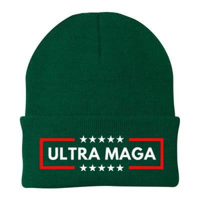 Ultra Maga Pro Trump 2024 Trump Maga King Anti Biden Knit Cap Winter Beanie