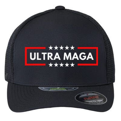 Ultra Maga Pro Trump 2024 Trump Maga King Anti Biden Flexfit Unipanel Trucker Cap