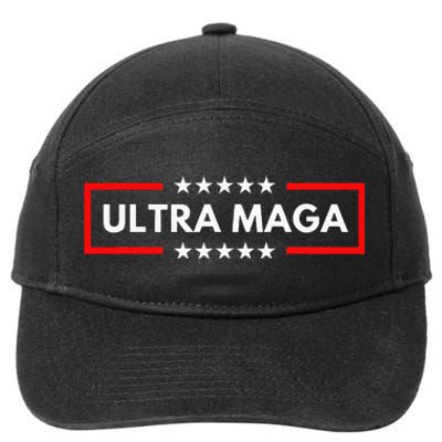 Ultra Maga Pro Trump 2024 Trump Maga King Anti Biden 7-Panel Snapback Hat