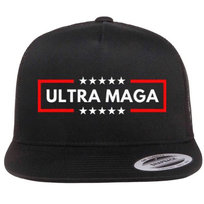 Ultra Maga Pro Trump 2024 Trump Maga King Anti Biden Flat Bill Trucker Hat