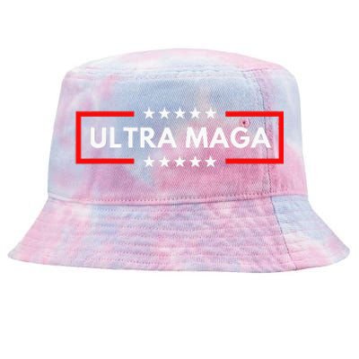 Ultra Maga Pro Trump 2024 Trump Maga King Anti Biden Tie-Dyed Bucket Hat