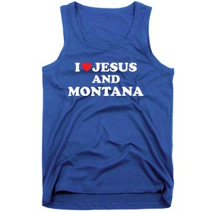 Usa Map Proud Christian Meaningful Gift I Love Jesus And Montana Gift Tank Top