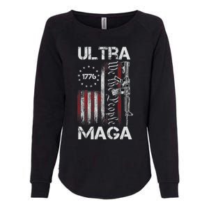 Ultra Maga Proud Ultra Maga America Flag Womens California Wash Sweatshirt