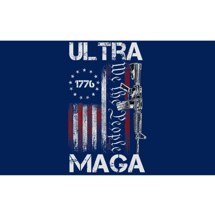 Ultra Maga Proud Ultra Maga America Flag Bumper Sticker