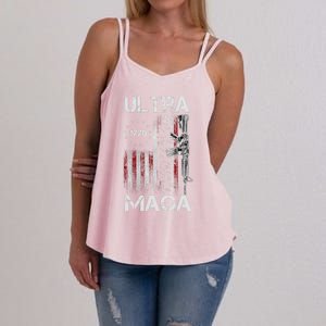 Ultra Maga Proud Ultra Maga America Flag Women's Strappy Tank