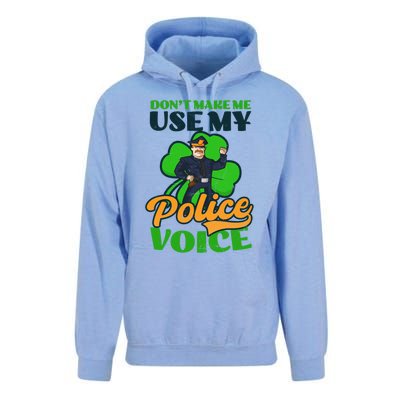 Use My Police Voice Design St Patricks Police Gift Unisex Surf Hoodie