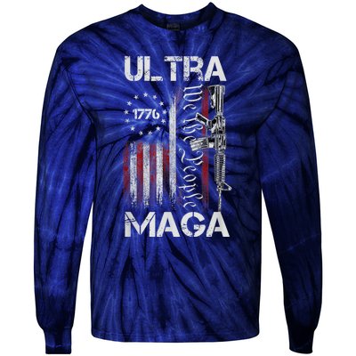 Ultra Maga Proud UltraMaga Tie-Dye Long Sleeve Shirt