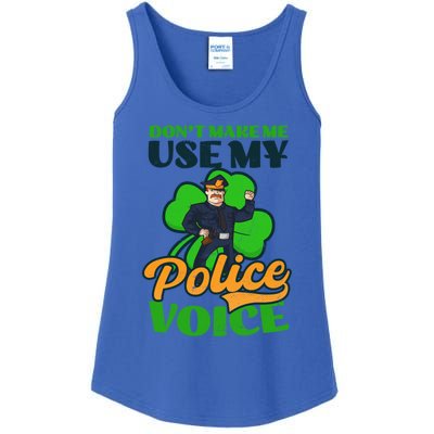 Use My Police Voice Design St Patricks Police Meaningful Gift Ladies Essential Tank