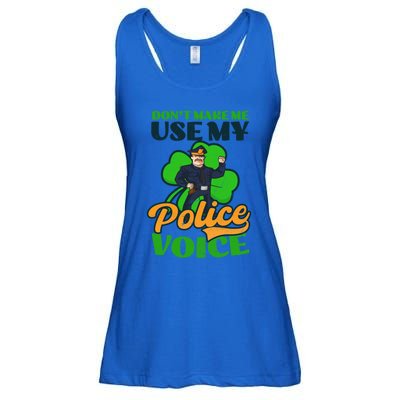 Use My Police Voice Design St Patricks Police Meaningful Gift Ladies Essential Flowy Tank