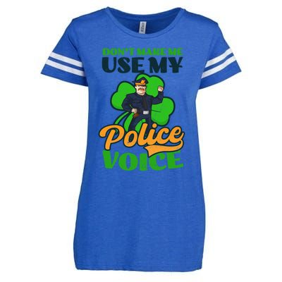 Use My Police Voice Design St Patricks Police Meaningful Gift Enza Ladies Jersey Football T-Shirt