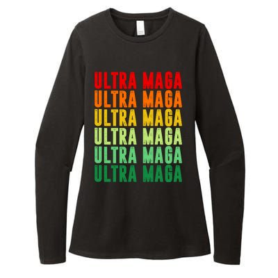 Ultra Maga Retro Vintage Womens CVC Long Sleeve Shirt