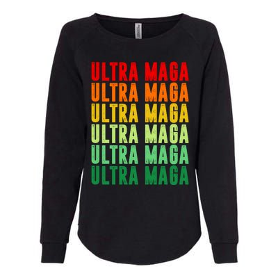 Ultra Maga Retro Vintage Womens California Wash Sweatshirt