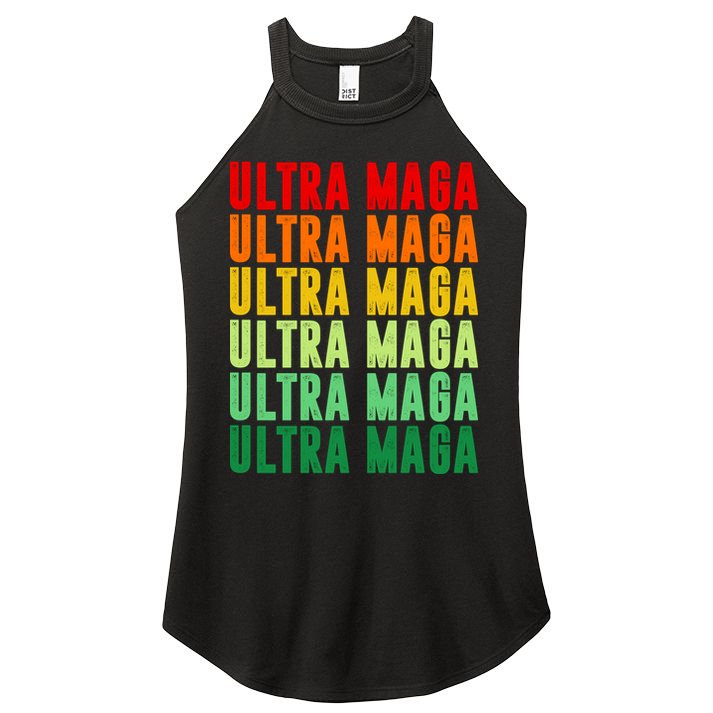 Ultra Maga Retro Vintage Women's Perfect Tri Rocker Tank