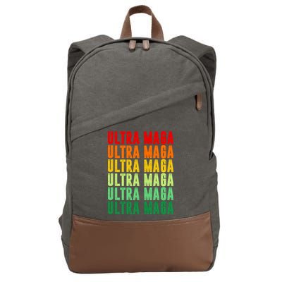 Ultra Maga Retro Vintage Cotton Canvas Backpack