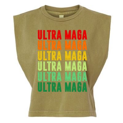 Ultra Maga Retro Vintage Garment-Dyed Women's Muscle Tee