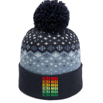 Ultra Maga Retro Vintage The Baniff Cuffed Pom Beanie