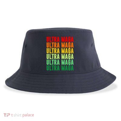 Ultra Maga Retro Vintage Sustainable Bucket Hat