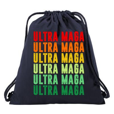 Ultra Maga Retro Vintage Drawstring Bag