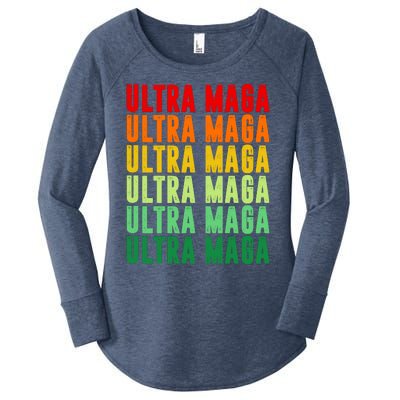 Ultra Maga Retro Vintage Women's Perfect Tri Tunic Long Sleeve Shirt