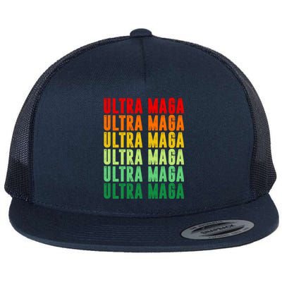 Ultra Maga Retro Vintage Flat Bill Trucker Hat