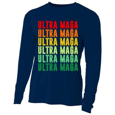 Ultra Maga Retro Vintage Cooling Performance Long Sleeve Crew