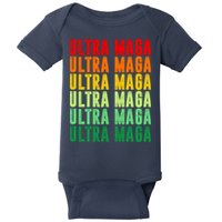 Ultra Maga Retro Vintage Baby Bodysuit