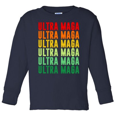 Ultra Maga Retro Vintage Toddler Long Sleeve Shirt