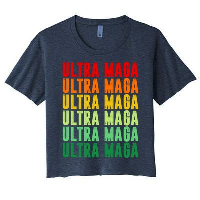 Ultra Maga Retro Vintage Women's Crop Top Tee