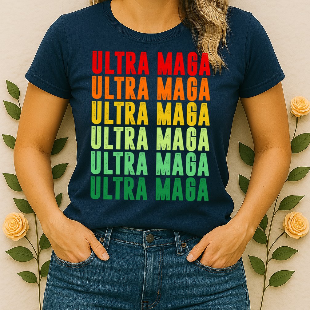 Ultra Maga Retro Vintage Womens T-Shirt