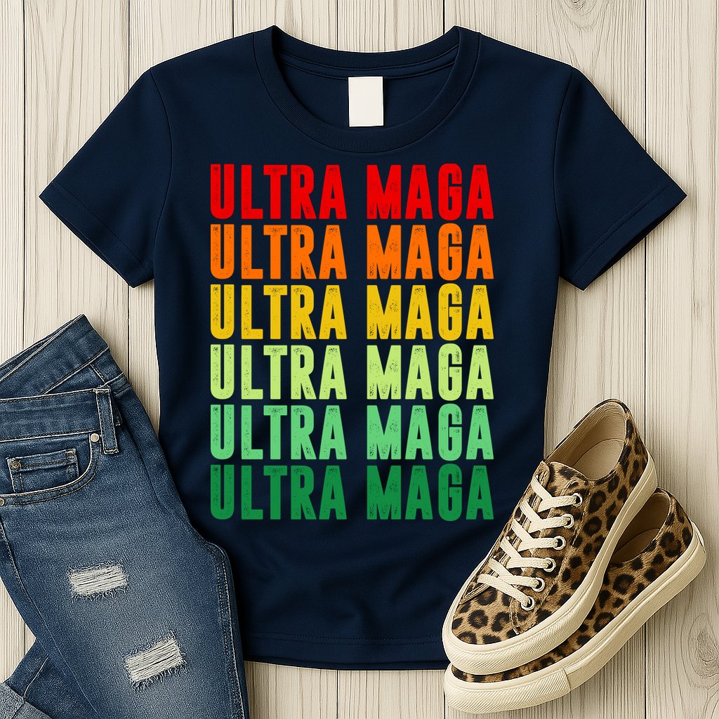 Ultra Maga Retro Vintage Womens T-Shirt