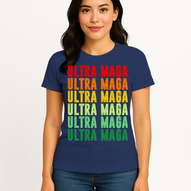Ultra Maga Retro Vintage Womens T-Shirt