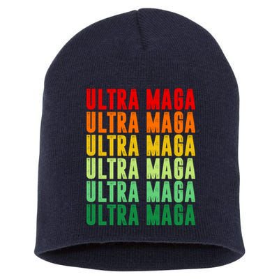 Ultra Maga Retro Vintage Short Acrylic Beanie