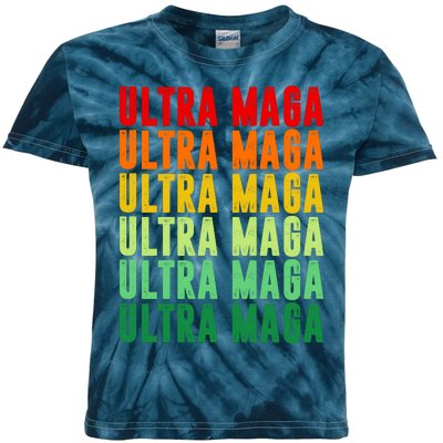 Ultra Maga Retro Vintage Kids Tie-Dye T-Shirt