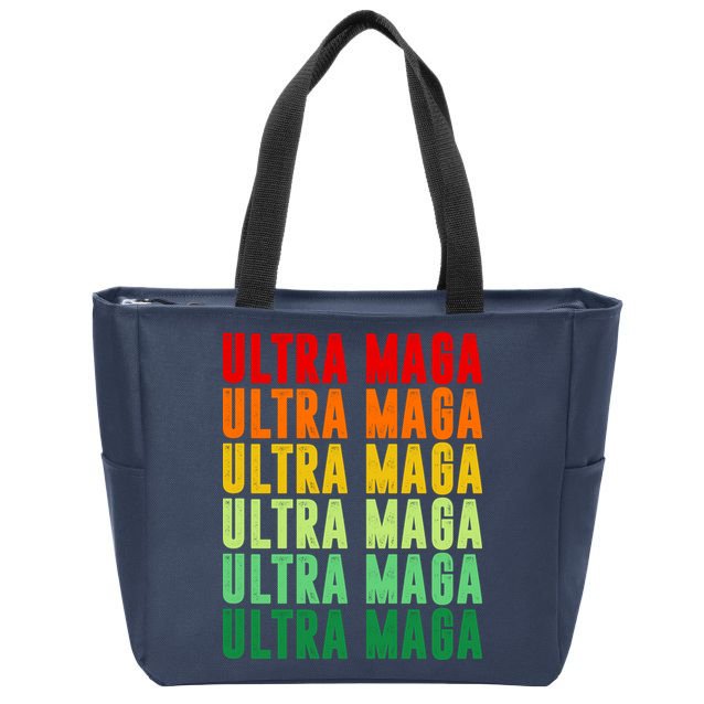 Ultra Maga Retro Vintage Zip Tote Bag