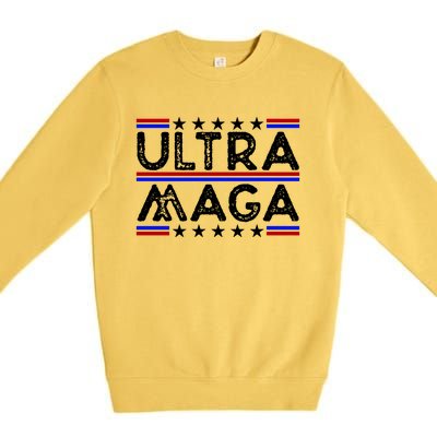 Ultra MAGA Retro Premium Crewneck Sweatshirt