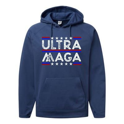 Ultra MAGA Retro Performance Fleece Hoodie