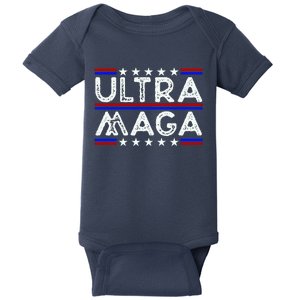 Ultra MAGA Retro Baby Bodysuit