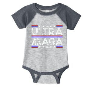 Ultra MAGA Retro Infant Baby Jersey Bodysuit