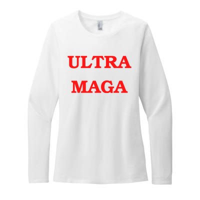 Ultra MAGA Red Trump 2024 Womens CVC Long Sleeve Shirt