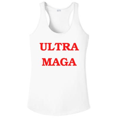 Ultra MAGA Red Trump 2024 Ladies PosiCharge Competitor Racerback Tank